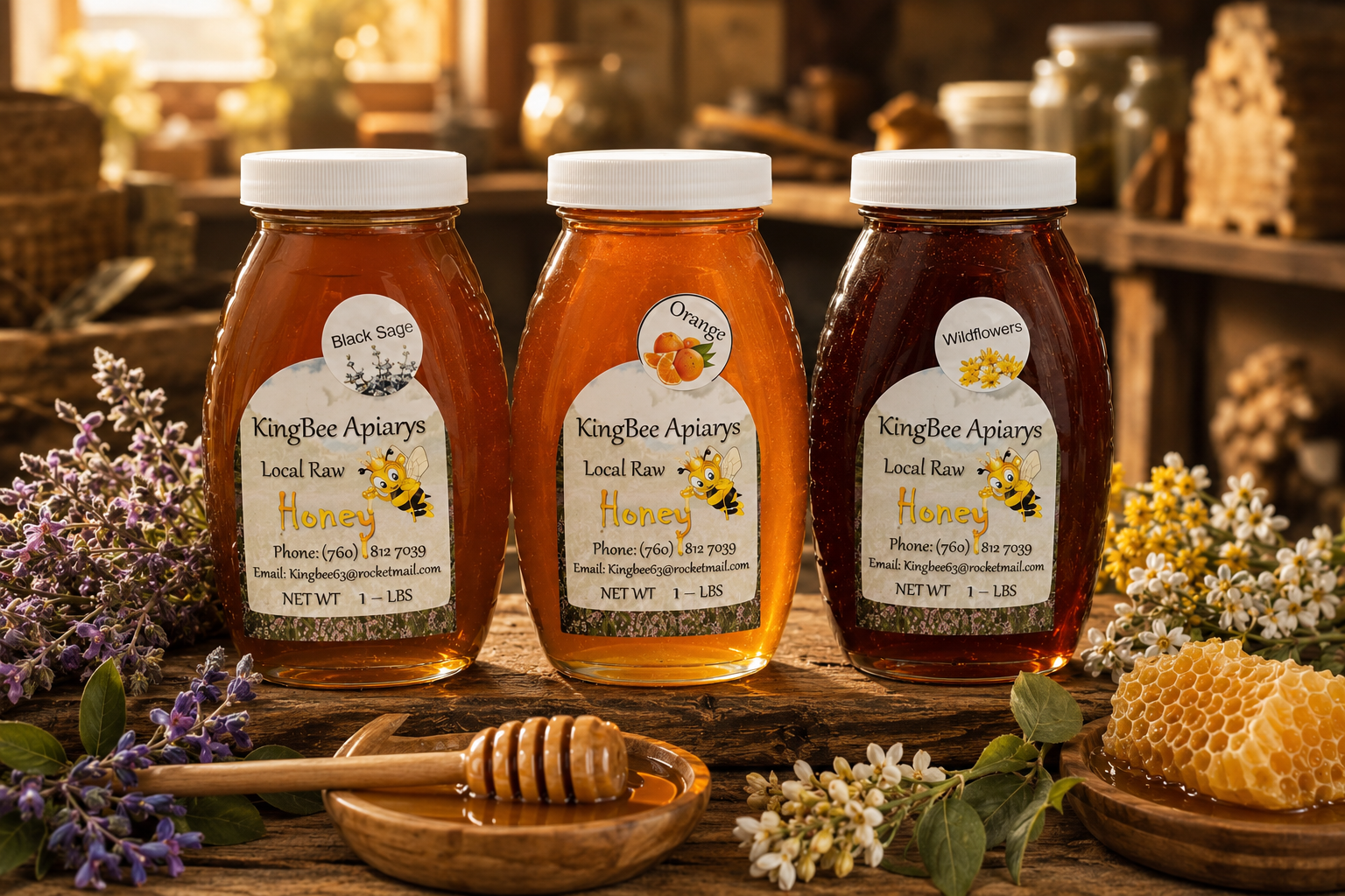 KingBee Apiarys Honey: Three Local Honeys, Three Unique Flavors